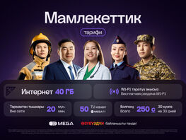 Мгновенное подключение и&nbsp;максимум выгоды: тариф &laquo;Мамлекеттик&raquo; от&nbsp;MEGA 