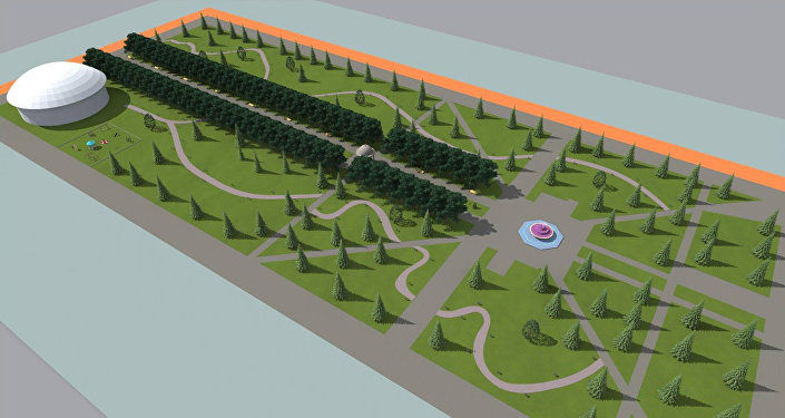 The project of reconstruction of the square in Karakol